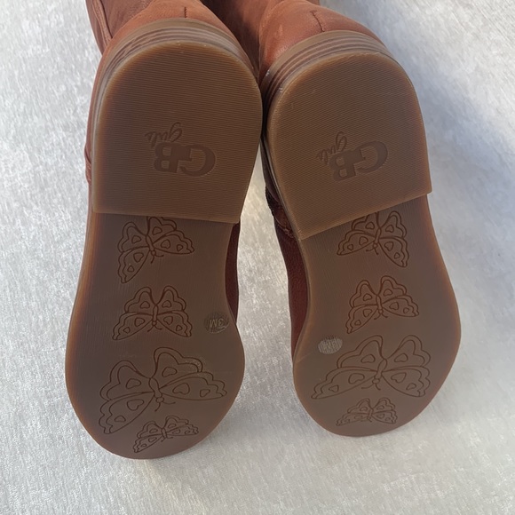 GB Girls Soft Brown Leather Equestrian Riding Boots NWOB - Picture 7 of 13